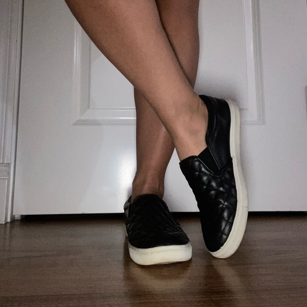 Women's Reese Memory Foam Insole Sneakers - A New Day™ Black size 7.5